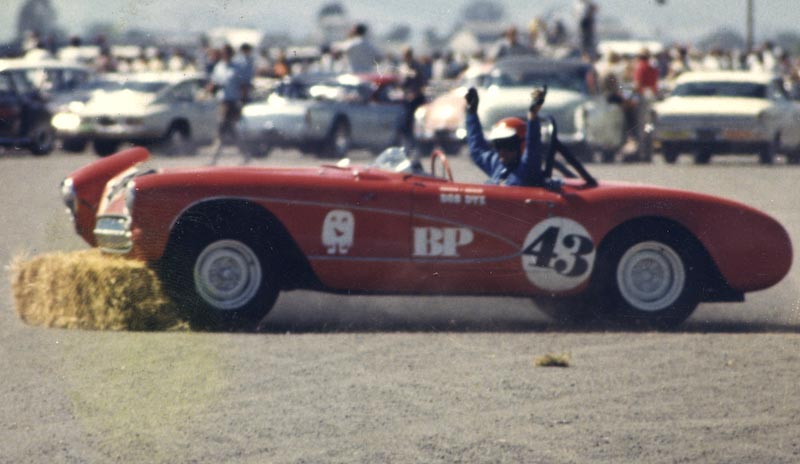 Bob Dye Wilson Swilley 1957 Corvette Race Car Cotati Crash